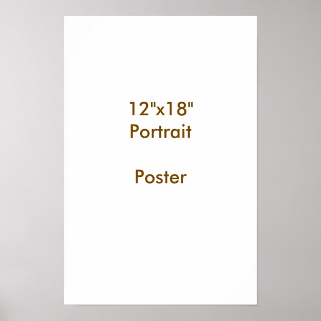 Affiche Concevez votre propre 12"x18" (Devant)
