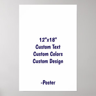 Affiche Concevez votre propre 12"x18" mat