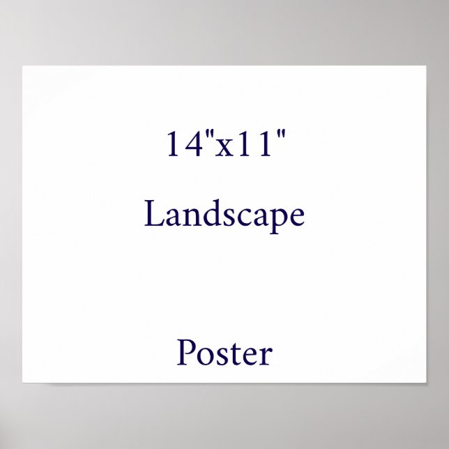 Affiche Concevez votre propre 14"x11" (Devant)