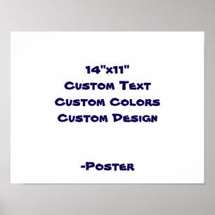 Affiche Concevez Votre Propre 14"x11" Mat