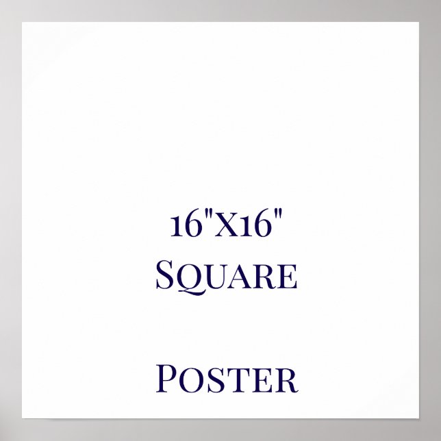 Affiche Concevez votre propre 16"x16" (Devant)