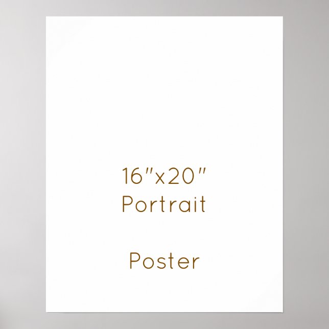 Affiche Concevez votre propre 16"x20" (Devant)