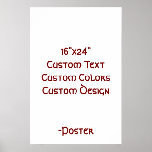 Affiche Concevez votre propre 16"x24" mat