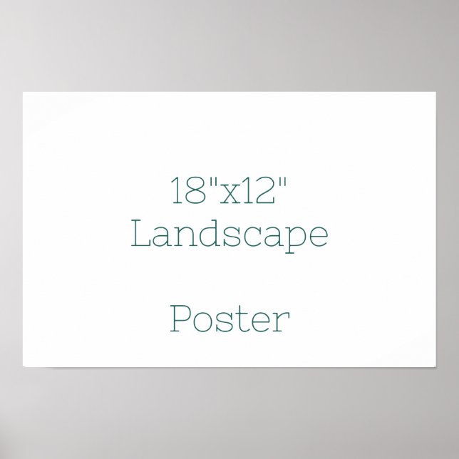 Affiche Concevez votre propre 18"x12" (Devant)