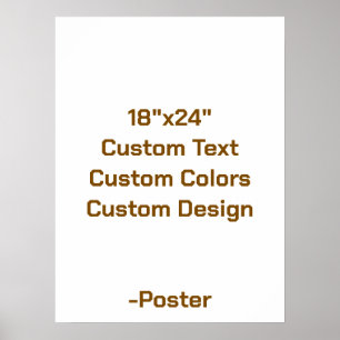 Affiche Concevez votre propre 18"x24" mat