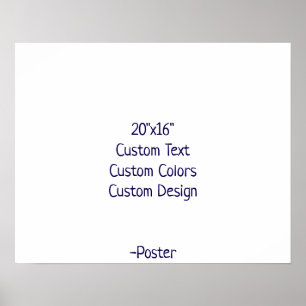 Affiche Concevez Votre Propre 20"x16" Mat