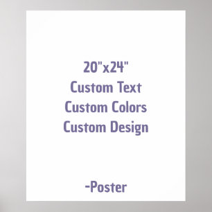 Affiche Concevez votre propre 20"x24" mat
