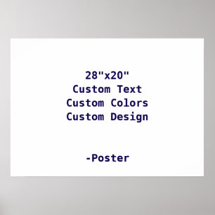 Affiche Concevez Votre Propre 28"x20" Mat