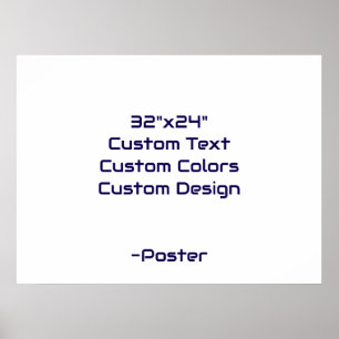 Affiche Concevez votre propre 32"x24" mat