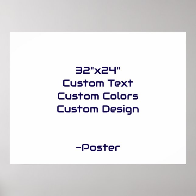 Affiche Concevez votre propre 32"x24" mat (Devant)