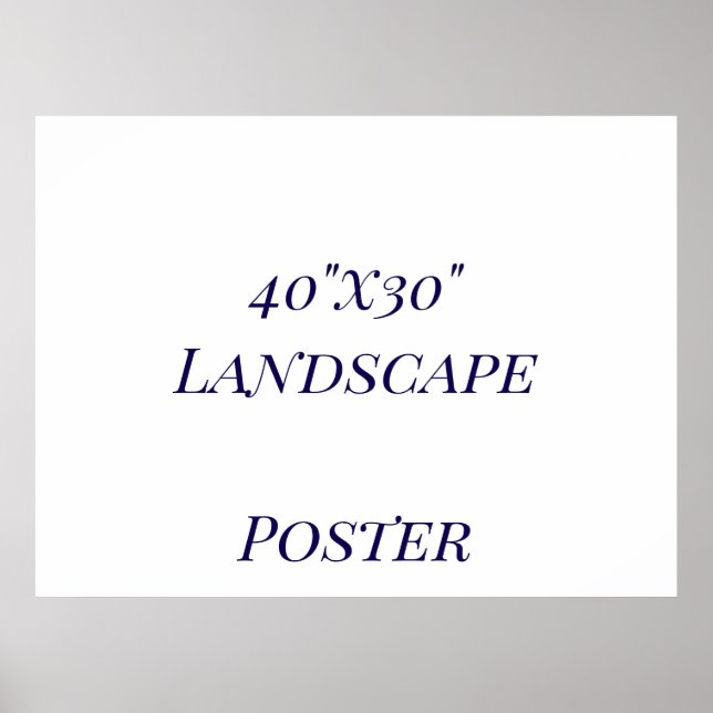 Affiche Concevez votre propre 40"x30" (Devant)