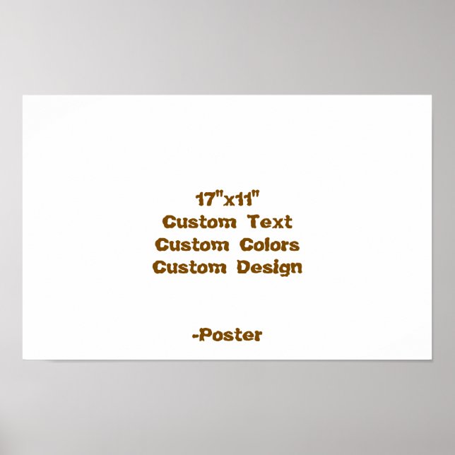 Affiche Concevez votre propre 43x28 cm mat (Devant)