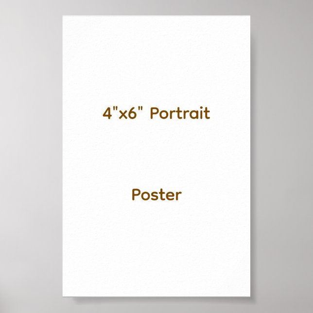Affiche Concevez votre propre 4"x6"  (Devant)