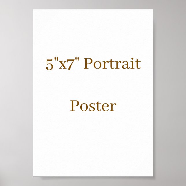 Affiche Concevez votre propre 5"x7" (Devant)