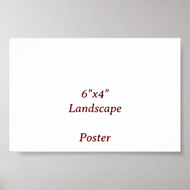 Affiche Concevez votre propre 6"x4" (Devant)