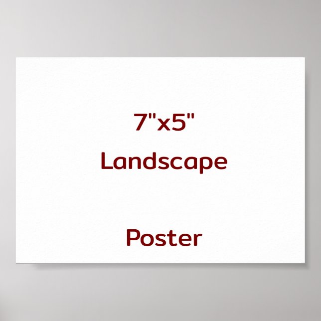 Affiche Concevez votre propre 7"x5" (Devant)