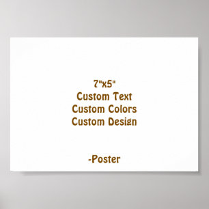 Affiche Concevez Votre Propre 7"x5" Mat