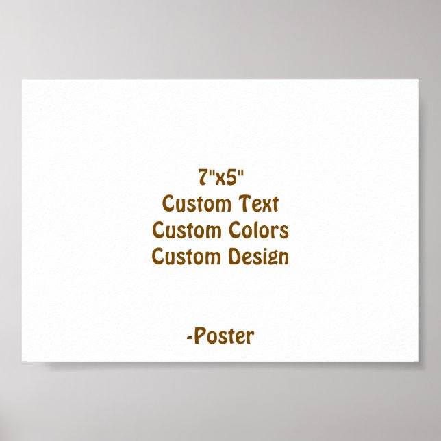 Affiche Concevez Votre Propre 7"x5" Mat (Devant)