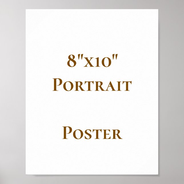 Affiche Concevez votre propre 8"x10" (Devant)