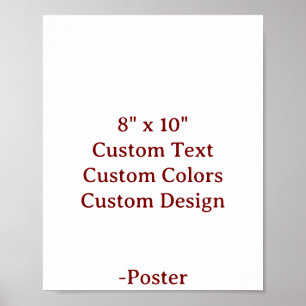 Affiche Concevez votre propre 8" x 10" mat