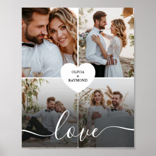Affiche Concevez votre propre amour Collage de photos