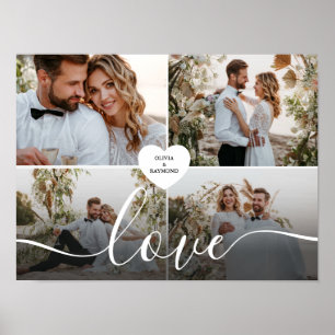 Affiche Concevez votre propre amour Collage de photos