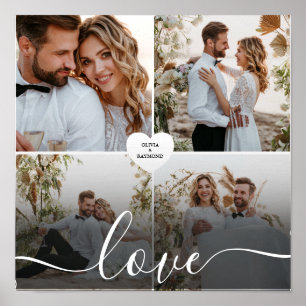 Affiche Concevez votre propre amour Collage de photos