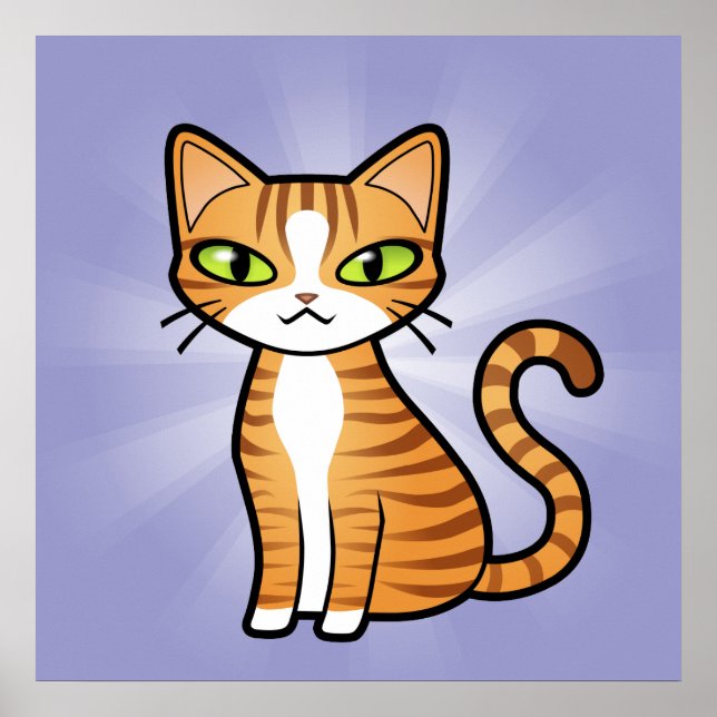 Affiche Concevez votre propre chat de dessin (Devant)