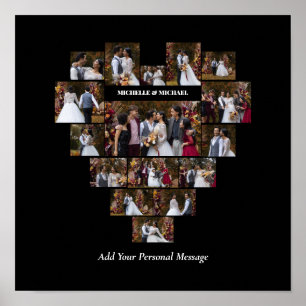 Affiche Concevez votre propre coeur d'amour en forme de co