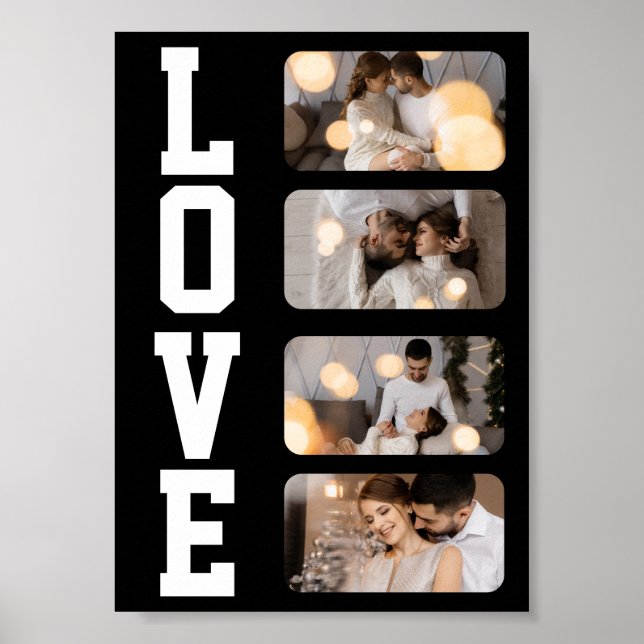 Affiche Concevez Votre Propre Collage De 4 Photos (Devant)