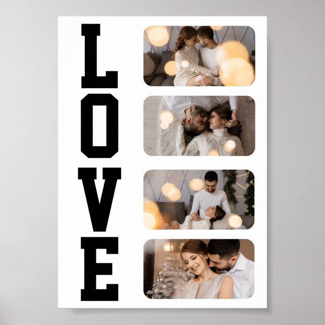 Affiche Concevez Votre Propre Collage De 4 Photos (Devant)