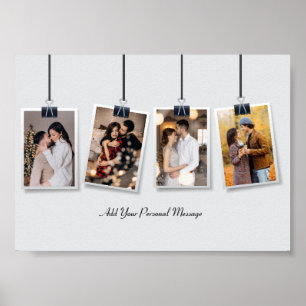 Affiche Concevez Votre Propre Collage de 4 Photos