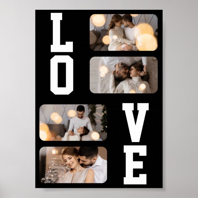Affiche Concevez Votre Propre Collage De 4 Photos (Devant)