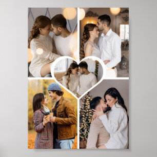 Affiche Concevez Votre Propre Collage de 5 Photos