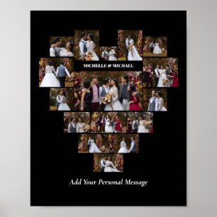 Affiche Concevez Votre Propre Collage De Photos En Forme D