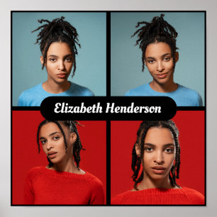 Affiche Concevez votre propre collection de 4 photos