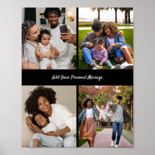 Affiche Concevez votre propre collection de 4 photos