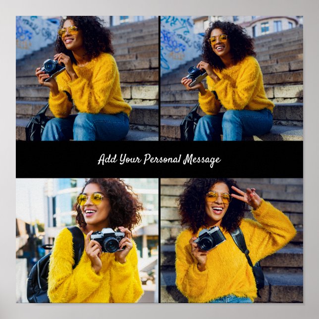 Affiche Concevez votre propre collection de 4 photos (Devant)