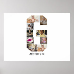 Affiche Concevez votre propre lettre G photo Collage