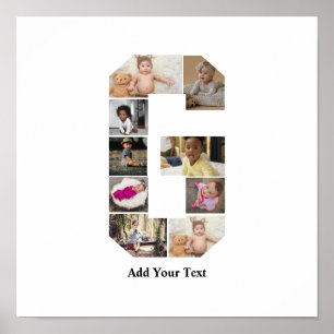 Affiche Concevez votre propre lettre G photo Collage