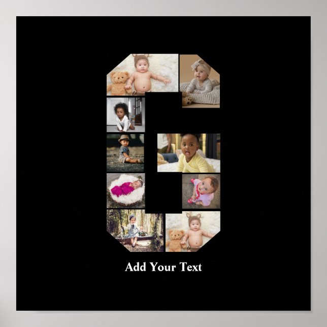 Affiche Concevez votre propre lettre G photo Collage (Devant)