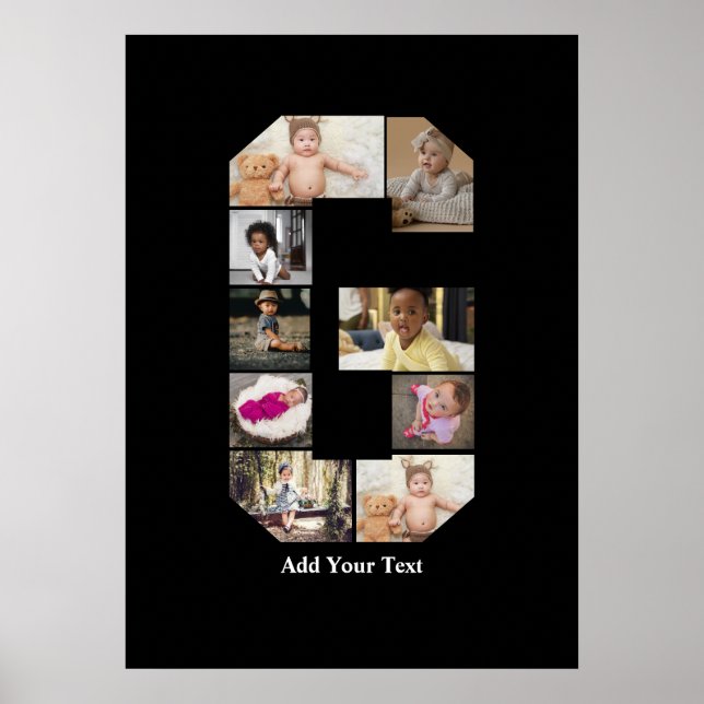 Affiche Concevez votre propre lettre G photo Collage (Devant)