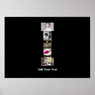 Affiche Concevez votre propre lettre I photo Collage