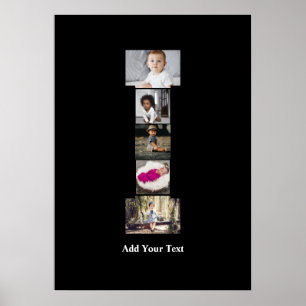 Affiche Concevez votre propre lettre I photo Collage
