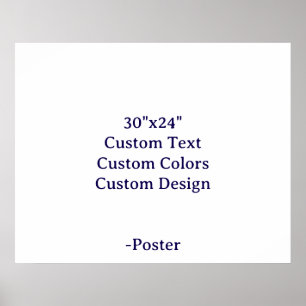 Affiche Concevez votre propre mat 30"x24"
