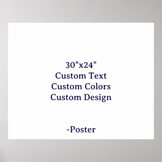 Affiche Concevez votre propre mat 30"x24" (Devant)