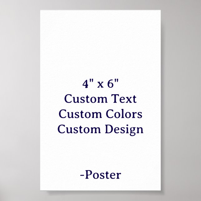 Affiche Concevez votre propre matte 4" x 6" (Devant)