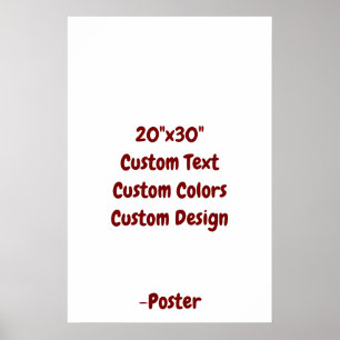 Affiche Concevez votre propre matte 50x75 cm