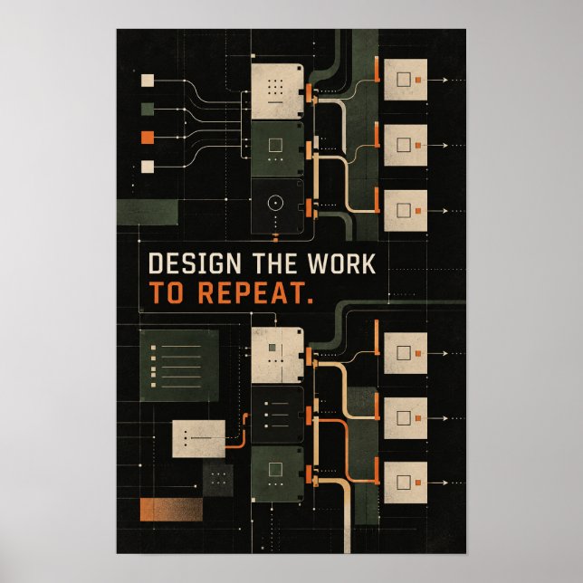Affiche Concevoir le travail pour répéter les systèmes et  (Devant)