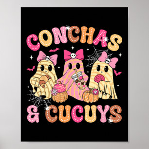 Affiche Conchas Et Cucuys Ghost Funny Mexicain Hallow